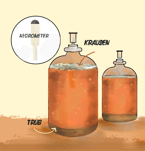 Brewing-Your-Own-Beer-at-Home-Fermenting