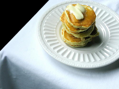 A plate of Orange Coconut Silver Dollar Pancakes | Foodal