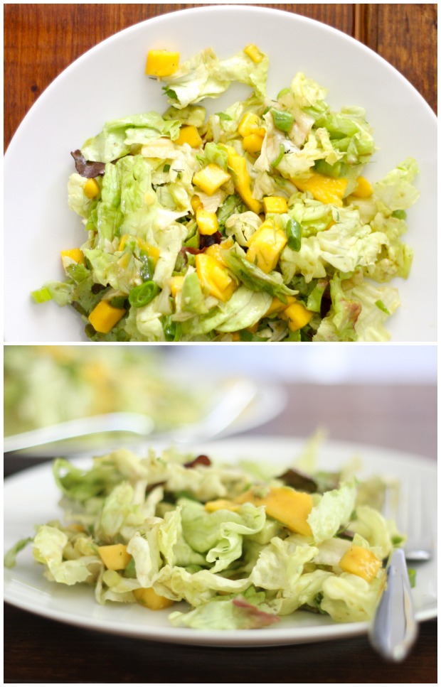 Butter Lettuce Salad with Avocado and Mango