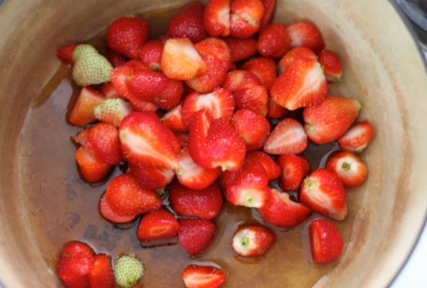 cooking strawberries