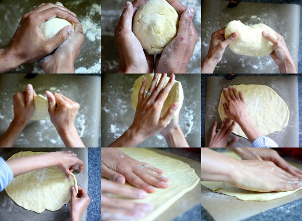 making homemade pizza