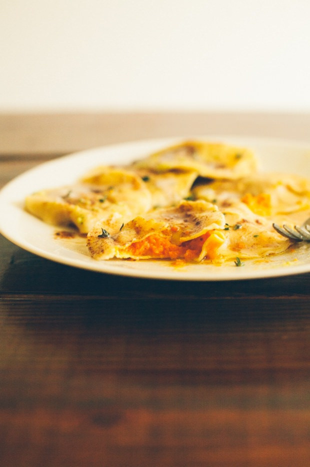 Like squash or sweet potato puree, carrot puree is earthy and sweet, a wonderful stuffing in ravioli. Try this healthier comfort food recipe now on Foodal.