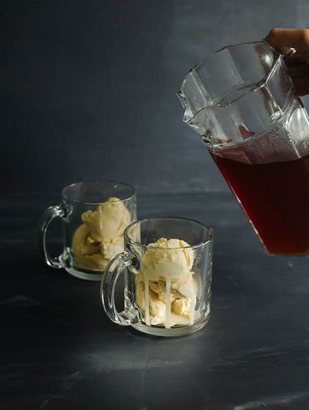You haven't lived until you've tasted an affogato ice cream dessert made with rooibos tea. Get the recipe now!