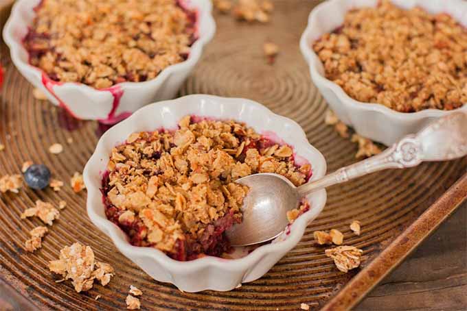 Strawberry Blueberry Almond Crisp Dessert Recipe | Foodal