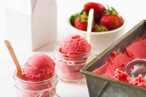 Strawberry and Goat Cheese Sherbet: Smooth, Creamy, and Just Delicious