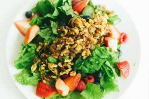 Triple Berry Salad with Sauteed Shallots and Walnuts in a Cayenne-Honey Vinaigrette