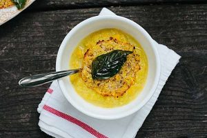Summer Squash Soup and Cheesy Zucchini Crispies