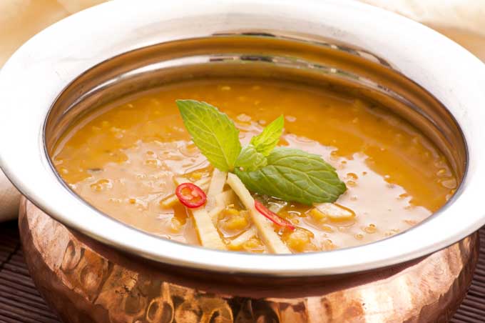 Pumpkin soup in copper pot | Foodal.com