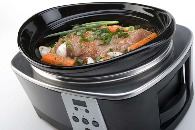 Pork Roast with Vegetables in a Slow Cooker