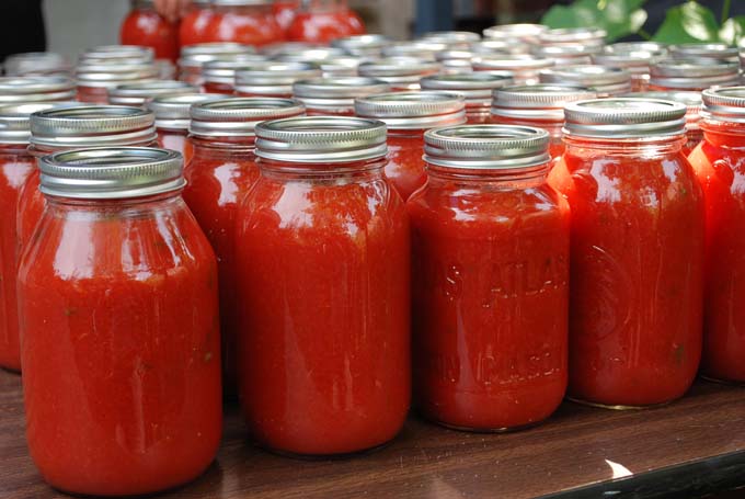 Jars of Tomato Sauce