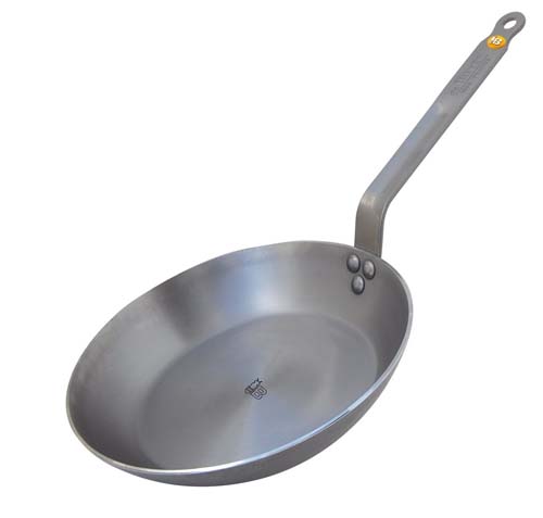 DeBuyer Mineral B Element Iron carbon steel Frying pan | Foodal.com