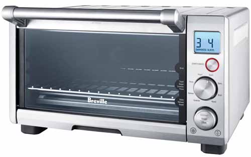 Front view of the Breville BOV650XL Compact Smart Oven on a white, isolated background.