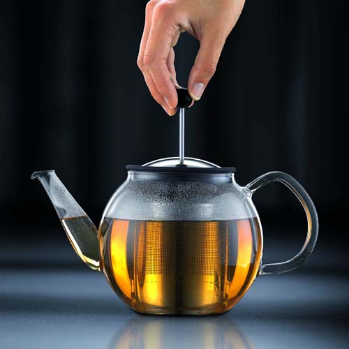Bodum Shin Cha 34-Ounce Glass Tea Press with Stainless-Steel Filter | Foodal.com