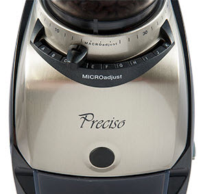 The controls on a Baratza Preciso Coffee Grinder | Foodal.com