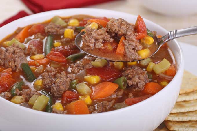 Wholesome and Quick Hamburger Soup | Foodal.com