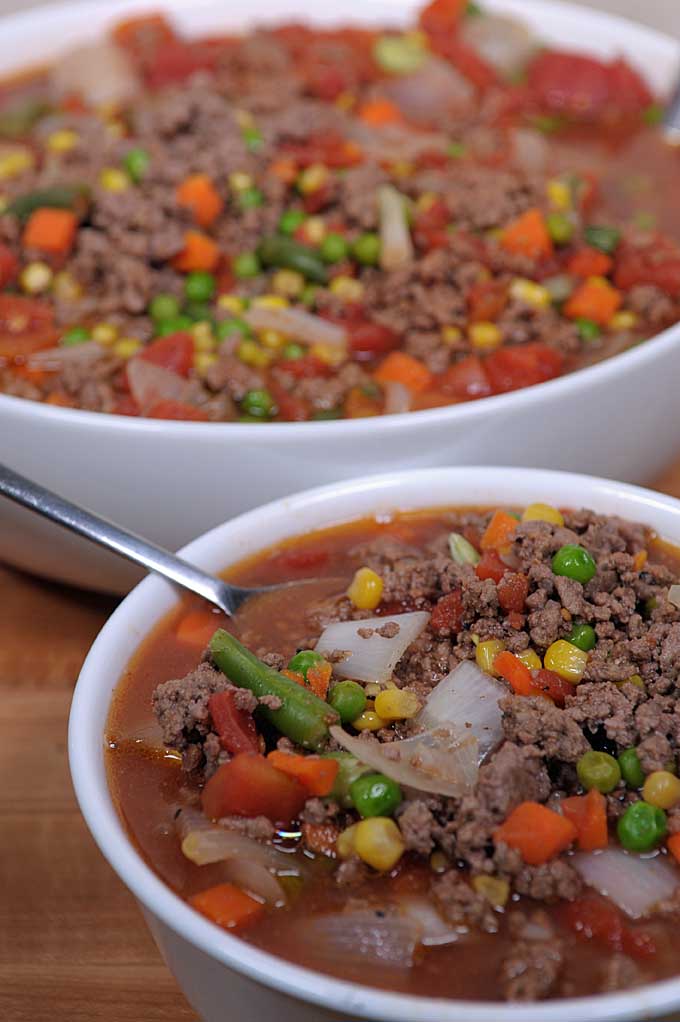 Are you looking for a inexpensive one pot dish that can be used for make-ahead meals? Then this healthy hamburger soup recipe is for you! Find the complete recipe and directions on Foodal now.