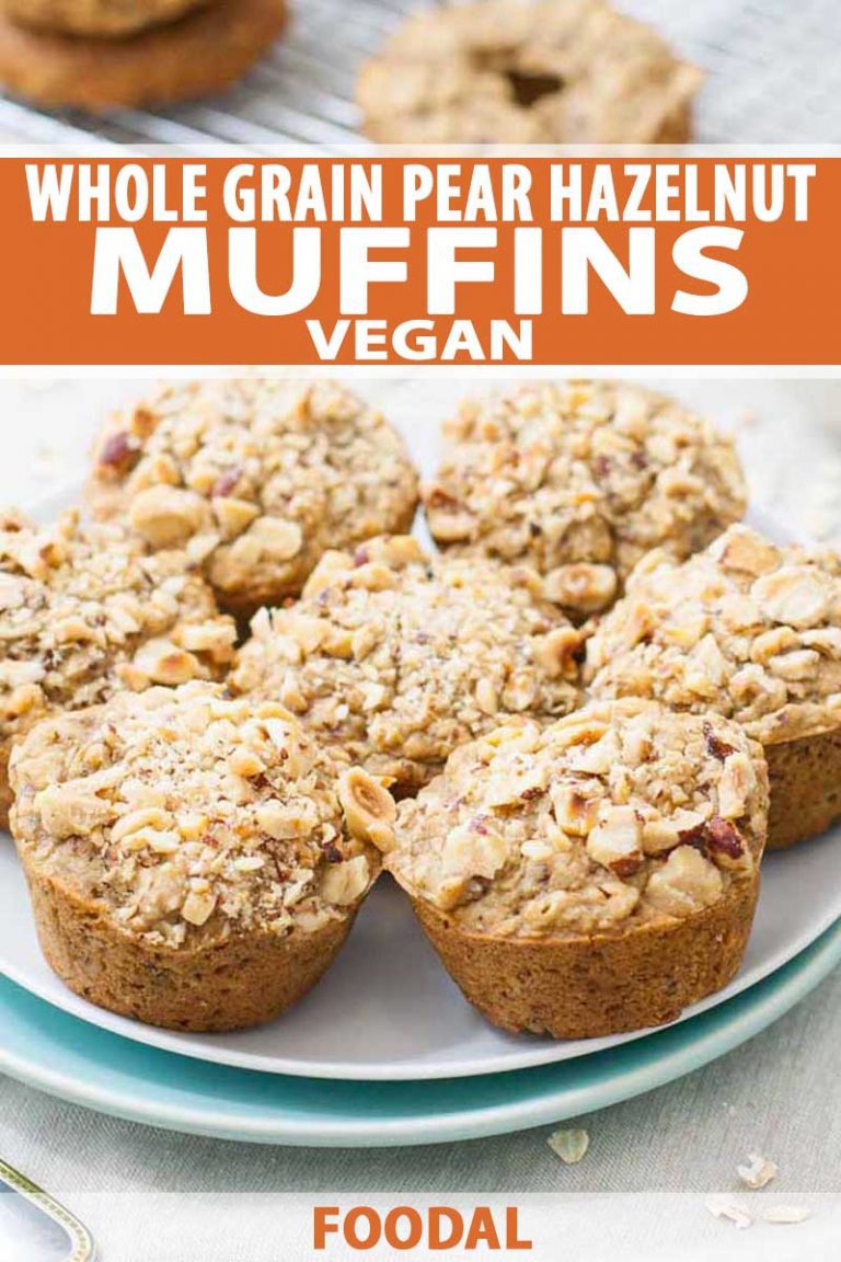 Healthy Whole Grain Pear Hazelnut Muffin Recipe (Vegan) | Foodal