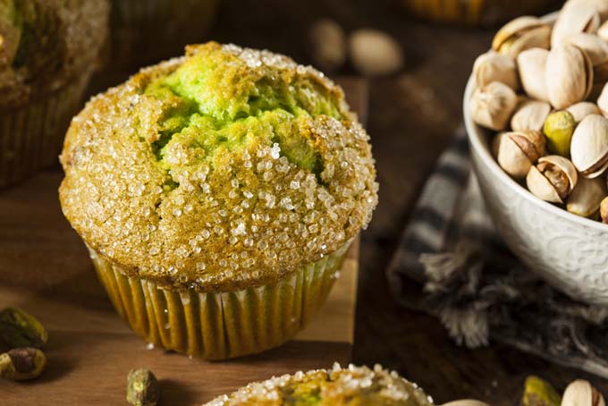 Pistachio and Cardamom Muffins | Foodal.com