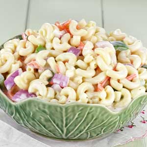 Macaroni Salad Recipe - Using up those leftover Easter eggs | Foodal.com