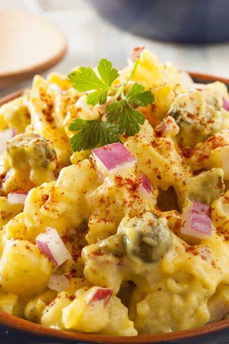 Potato Salad Recipe - Using up Easter Eggs | Foodal.com