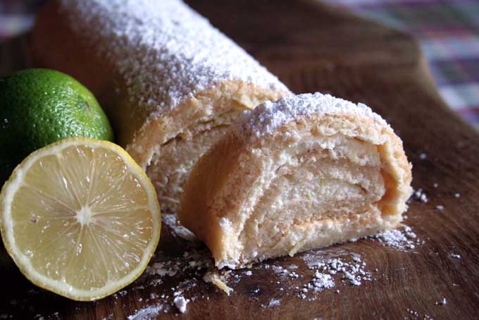 Recipe for Lemon and Lime Sponge Roll | Foodal.com