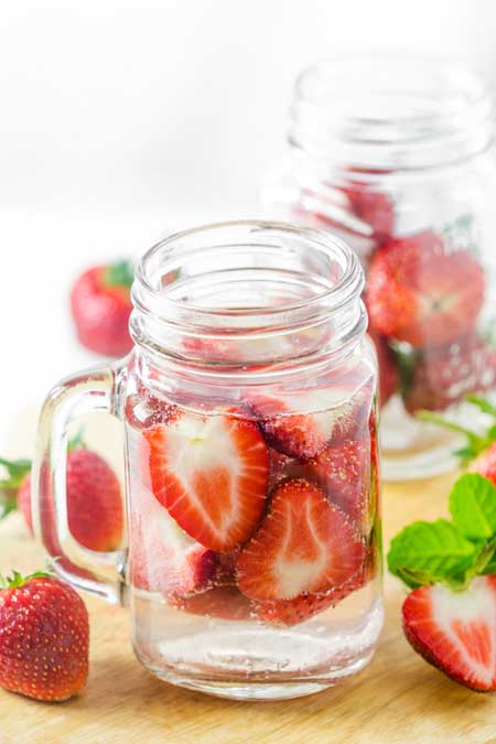 Strawberry Infused Fruit Water | Foodal.com