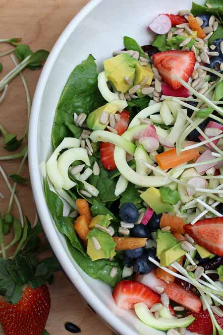 Spiralized Sping Salad Recipe | Foodal.com