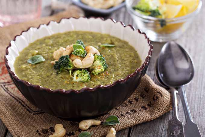 How to Make Roasted Broccoli Soup with Cashews | Foodal.com