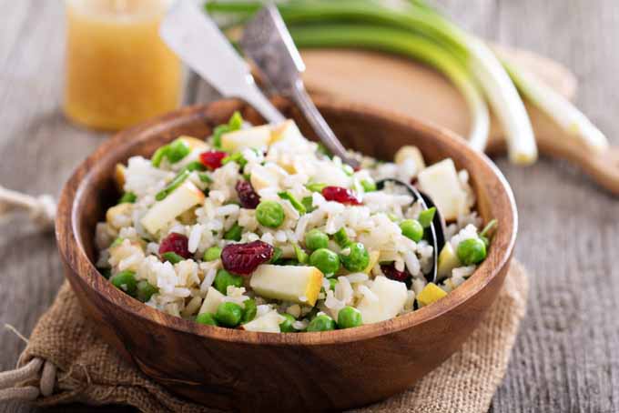 Rice Salad With Apple, Cranberries and Peas Recipe | Foodal.com