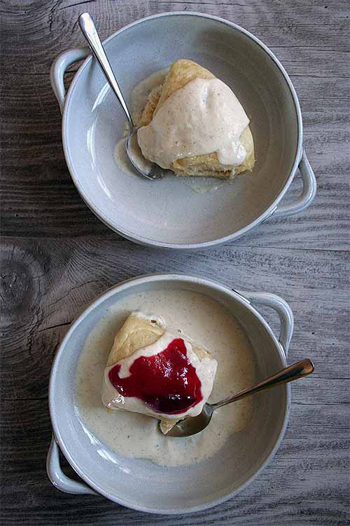 Delicious with homemade vanilla syrup and jam, we share the recipe for German Dampfnudeln (steamed yeast dumplings): https://foodal.com/recipes/comfort-food/southern-german-yeast-dumplings-a-soft-and-crispy-treat/
