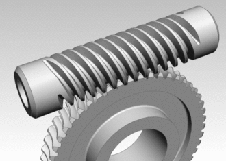 An animated gif of a worm gear