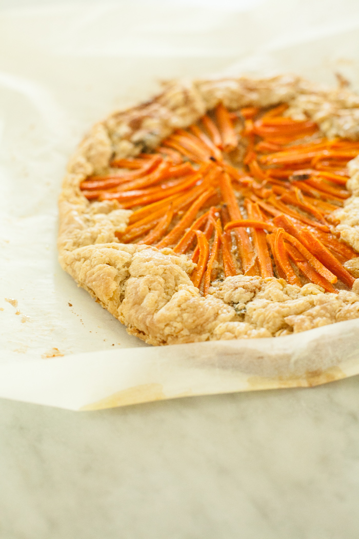 spiced carrot crostata with basil and cumin-5