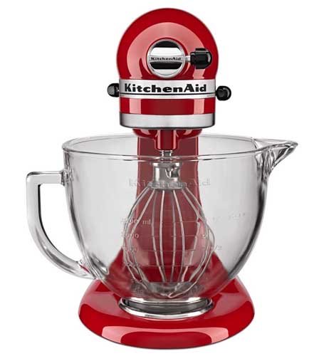 KitchenAid KSM155GBCA 5-Qt. Artisan Design Series with Glass Bowl Review | Foodal.com