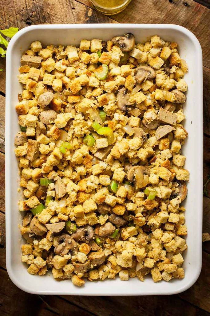 Easy Thanksgiving Vegan Bread Stuffing Recipe | Foodal