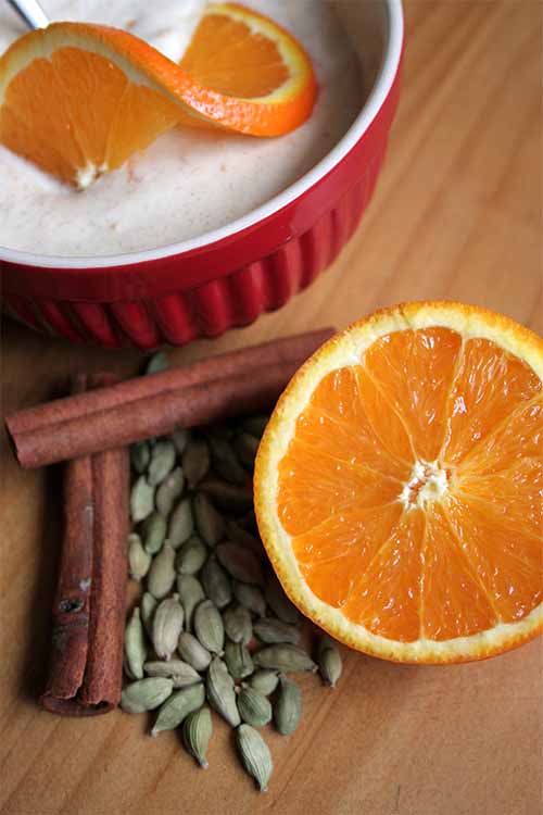 This homemade cream mouse, flavored with cinnamon, freshly ground cardamom, and fresh orange juice and zest, is delicious served on its own, or as a component of your own parfait or cream pie creation. Make it with yogurt, or soft cheese. Follow the link for the recipe: https://foodal.com/recipes/desserts/orange-cinnamon-cream-parfait/