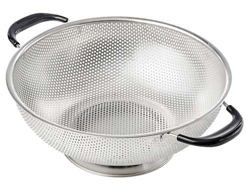 Bowl Shape Sieve With Dual Handles Made of Stainless Steel 