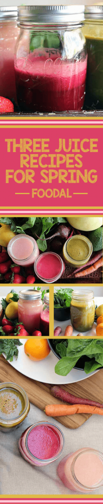 Are you looking for a way to include more spring produce in your diet? If so, try juicing your fruits and veggies! It's a delicious, easy, and healthy way to get the many vitamins, minerals, nutrients, and nutrition you so crave from them. In this article, we'll share 3 easy juicing recipes that showcase the best fruits and vegetables of the season. https://foodal.com/drinks-2/juice/three-recipes-for-spring/