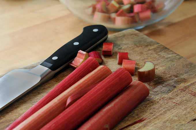 Chopping Rhubarb | Foodal.com