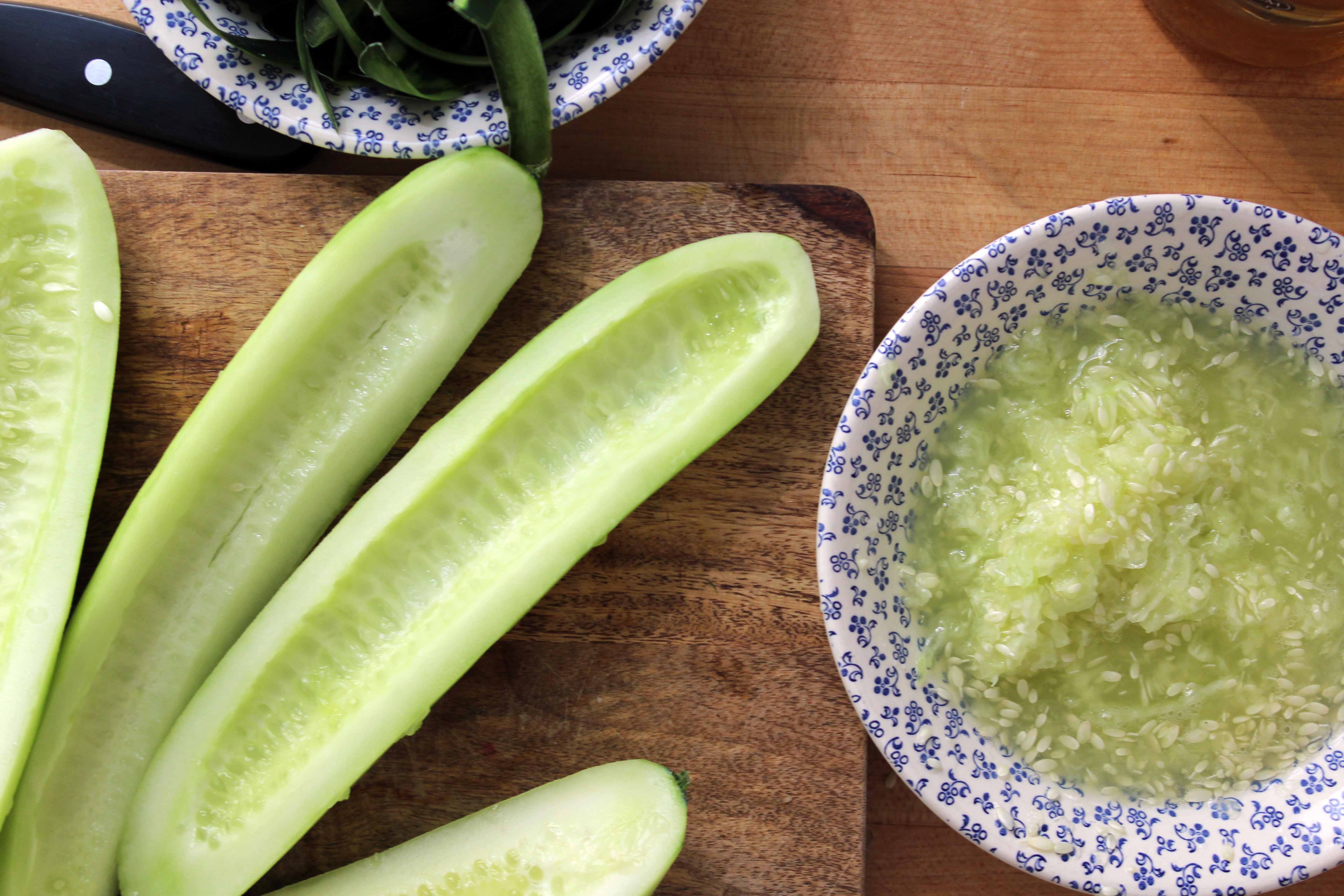 Removing Seeds from the Cucumbers | Foodal.com