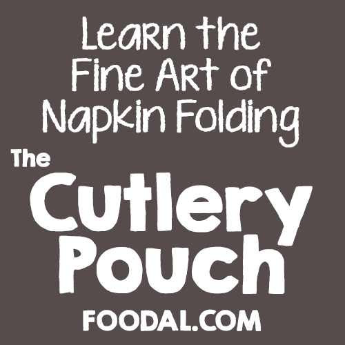 How to Fold a Napkin into the Cutlery Pouch | Foodal.com