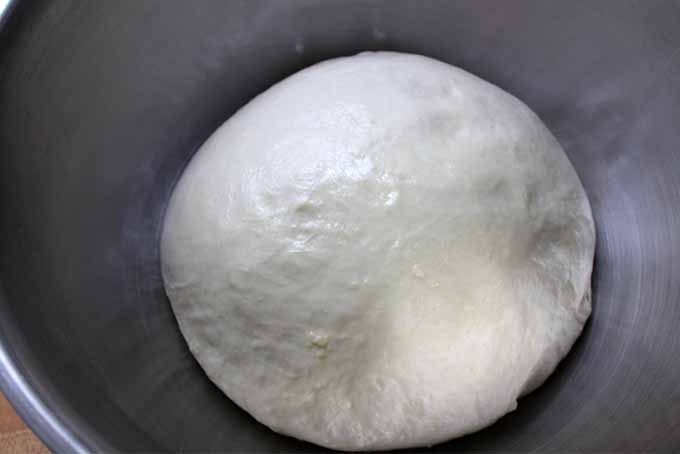Bread Dough After the First Rest.