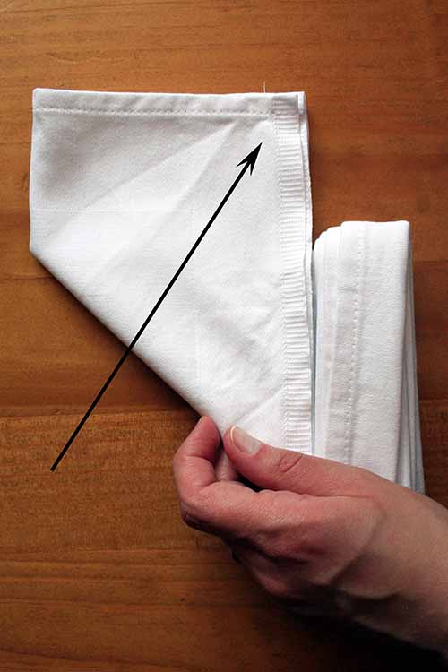 Napkin folding can be both beautiful and utilitarian- learn to fold this cutlery pouch and other forms that will impress your guests, right here on Foodal: https://foodal.com/knowledge/how-to/napkin-folding/
