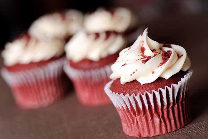Red Food Dyed Cupcakes | Foodal.com