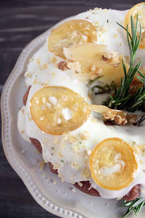Lemon. Rosemary. Goat cheese. Bring all three of these delicious ingredients together in a moist and delicious dessert! Here's the recipe: https://foodal.com/recipes/desserts/rosemary-lemon-bundt-cake/
