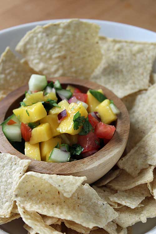 The taste of this spicy mango salsa will set your taste buds on fire in a good way! Try this healthy treat today: https://foodal.com/recipes/mexican-latin-america/spicy-mango-salsa/