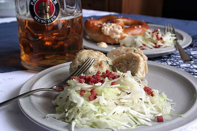 Bavarian Cabbage Salad with Bacon Recipe - Cover | Foodal.com