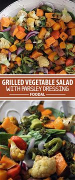 Grilled Vegetable Salad with Parsley Dressing Recipe | Foodal