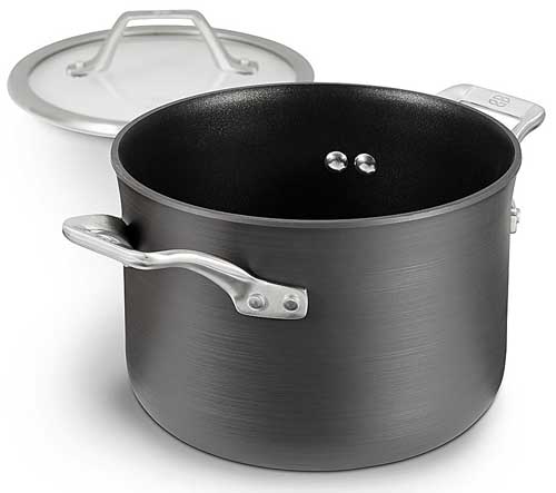 Non-stick Aluminum Stock Pot With Lid - Perfect For Gas Stovetop