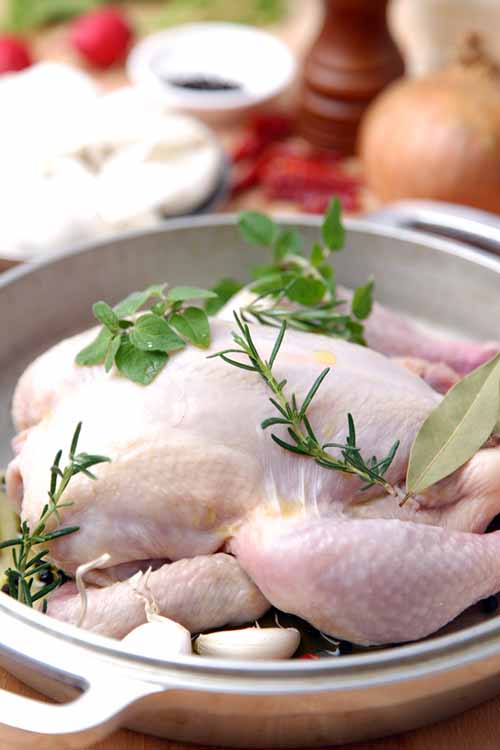 No need to throw away that raw chicken if you accidentally dropped it on the floor! Stay calm, don't fret, and read up on these clever hacks to help you handle this slippery situation right here: https://foodal.com/knowledge/how-to/dropped-raw-chicken/ 