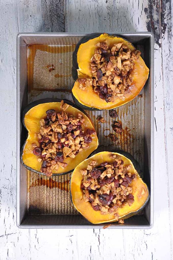 Stuffed Acorn Squash With Apples, Nuts and Cranberries | Foodal